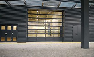 FVS40 铝框透视滑升门